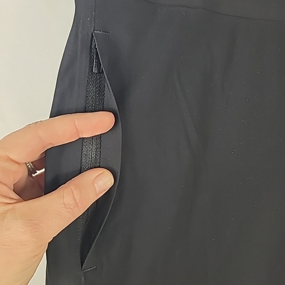 Athleta Women's Cosmic Crop Black Wide-Leg Pants Sz XL 36"x23" - Picture 2 of 5